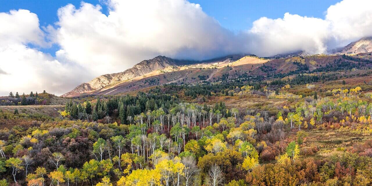 Image of the mountains in the fall - in Eden, UT